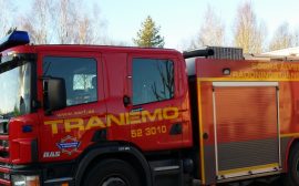 Brandbil från räddningsjänsten i Tranemo