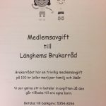 Medlemsavgift brukarråd Länghemskolan